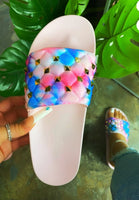 Cotton  Candy TyeDye Slides