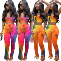 TyeDye 2pc Halter & Pant Set