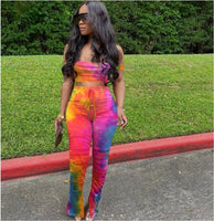 TyeDye 2pc Halter & Pant Set