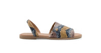 Camel/Blue Snake Sandal