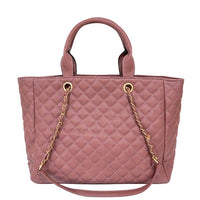 Leather Quilted Tote Set