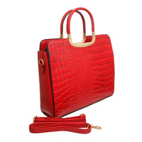 Alligator Square Handbag