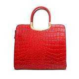 Alligator Square Handbag