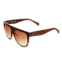 Rounded Brown Retro Sunglasses