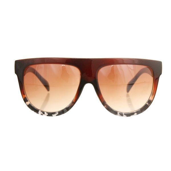 Rounded Brown Retro Sunglasses