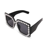 Rhinestone Oversized Glasses