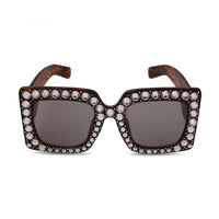 Rhinestone Oversized Glasses