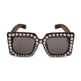 Rhinestone Oversized Glasses