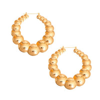 Gold Bubble Hoops